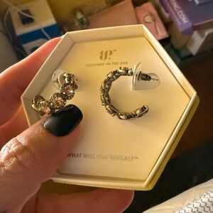 Elegant Gold and Silver Hoop Earrings